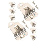 Hoement 8 Ensembles Support de Microphone Cb 8 Pièces avec Clip de Fixation sans Fil et Vis, Accessoires de Radiocommunication pour Autoradio, Compatible Radios Portables et Utilisation