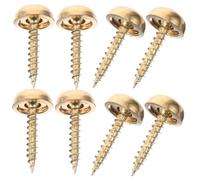 Hoement 8 Pièces Cache Vis Décoratif Laiton Capuchons Couvre-vis Pour Clous Fixations Vis Miroir Laiton Avec Capuchons
