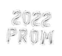 Hoement 8 Pièces Set Ballons Aluminium Graduation Décorations Thème Prom Lettres et Chiffres pour Fête Diplômés et Décoration