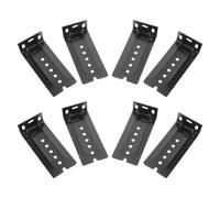 Hoement 8 Pièces Support de Montage pour Plateau de Clavier à Glissières | Connecteurs en L, Support Renforcé, Usage sous Bureau, Bricolage Maison, Compatible Tiroirs