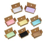 Hoement 800 Pièces Lot de Cartes Vierges Blanches pour Écriture Manuscrite Format Pratique pour DIY Papier pour Notes et Apprentissage des Mots Couleur Aléatoire