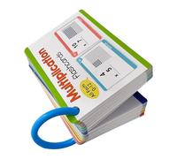 Hoement 85 Pièces Mathématiques Effaçables à Sec pour Garçon Fille Double Face Cartes Apprentissage Multiplication Réutilisables pour Maternelle Outils Éducatifs pour École