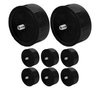 Hoement 8pièces Cat Climbing Frame Tube Stoppers for DIY Cat Tree Repair Safe End Caps for Scratching Post Replacement and Secure Connection