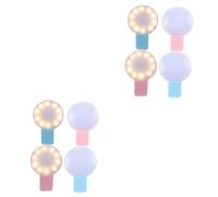 Hoement 8pièces Lumière De à Main USB Lampe Portable à Clip Lumière Rechargeable pour Badge pour Facilement