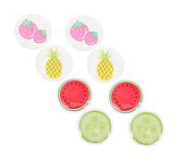 Hoement 8pièces Masques Yeux Froid Chaud Réutilisables Styles Pvc Avec Coussinets Rafraîchissants Pour Sommeil