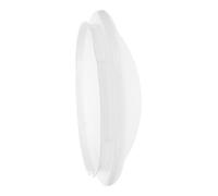 Hoement Abat-Jour en Acrylique Blanc Rond 19 CM x 2 CM, Diffuseur de Rechange pour Ventilateur de Plafond, Lumière Douce pour Chambre et Salon