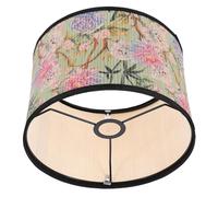 Hoement Abat-jour en Bambou pour Lampe de Table E27, Design Imprimé Élégant Lumière Douce, pour Café et Maison, Style Simple et Confortable