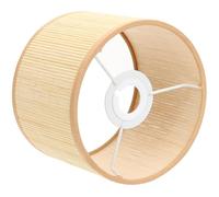 Hoement Abat-Jour en Rotin et Bambou 4.7 pour Lampe de Bureau et Lampadaire Compatible Douille E27 E14 Ambiance Chaleureuse