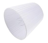 Hoement Abat-jour Plissé Tissu pour Lampe de Blanc Élégant Facile à Installer Compatible Lampe de Bureau pour Chambre et Hôtel