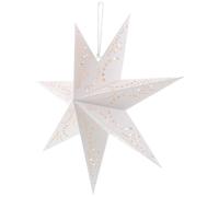 Hoement Abat-jour pour Éclairage Doux D'étoile à Sept Branches en Papier Blanc Lanterne Suspendue Origami ou Fêtes Saisonnières et Décoration de Mariage