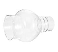 Hoement Abat-jour Rond en Verre pour Lampe à Pétrole, Cheminée Coupe-vent Résistante Haute Température, Petit Couvercle 38 Trous, Remplacement Abat-jour Vintage pour Lampe à Huile