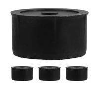 Hoement Accessoire Arbre à Chat 4pcs Bouchons en Plastique Noirs pour Griffoir de Remplacement, Embout de Poteau Robuste et Polyvalent pour Réparation Facile