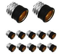 Hoement Adaptateur de Douille E17 vers E14 Installation Rapide et Connexion Stable en Métal 15 Pièces Convertisseur de Culot pour Lampe LED, pour Studio et Bureau