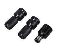 Hoement Adaptateur de Douille Impact 1/2 Carré vers 1/4 Hexagonal en Acier Chrome-vanadium, Lot de 3 Pièces pour Outils Pneumatiques et Visseuse à Choc, Accessoire Professionnel
