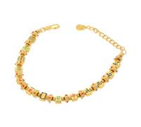 Hoement Adjustable Handmade Chinese Mahjong Bracelet For Women Beaded Wristlet With Traditional Charm And Stylish Versatility Unique Accessory For Luck And Prosperity