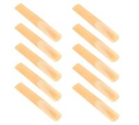 Hoement Anches de Clarinette Articulation Facile pour Répétitions et Performances Lot de 10 Force 1.0 en Canne avec Boîte Plastique, Pointe Plus Fine et Coupe Non Limée
