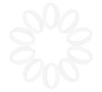 Hoement Anneaux Tunnel Connecteurs de Remplacement 10 Pièces pour Hamster Blanc en Plastique, Kit Modulables pour Cage Intérieure et Extérieure pour Petits Animaux