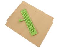 Hoement Ardoise Braille Plastique 27 Lignes 30 Cellules Kit D’écriture Stylet 1 Pièce 2 Feuilles Papier D’exercice Réutilisable pour Apprentissage et Écriture Braille Personnes Aveugles
