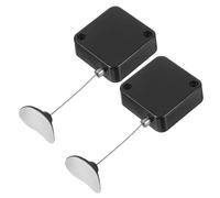 Hoement Attache Télécommande TV avec Câble de Sécurité Rétractable en Acier, Antivol Robuste en Métal et Plastique, Design Automatique pour Usage Extérieur et Mobile, Lot de 2 Pièces