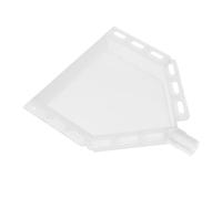 Hoement Bac à Condensation Trou de 1,5 Cm en Plastique Blanc Portable Récupérateur de Drainage et Prévention des Blocages pour Climatiseur Vacances