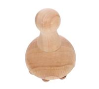 Hoement Bâton de Massage Bois Naturel à Perles pour Corps et Chevelu Outil Manuel Multifonctionnel pour Méridiens et Points de Déclenchement Massage Relaxant Portable sans Électricité