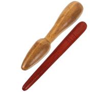 Hoement Bâton de Massage en Bois Léger 2pcs pour Réflexologie Plantaire et Massage Corporel, Outil sans Bavure pour Usage Maison et Voyage