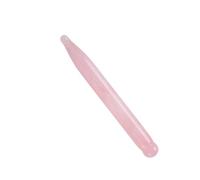 Hoement Bâton de Massage en Quartz Rose Outil de Gua Sha en Jade Naturel Baguette de Relaxation pour Visage Yeux Cou Épaules Soulagement Musculaire