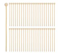 Hoement Bâtonnets à Sucettes Bois 15 CM Lot de 200 pour Mélanger Boissons et Confection de Pommes d'amour Lors d'Événements Réutilisable