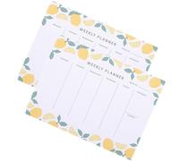 Hoement Bloc-notes Hebdomadaire Planificateur Facile à Écrire 2pcs en Papier Aide à Garder les Notes, pour Organiser la Semaine pour Bureau