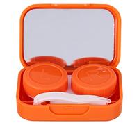 Hoement Boîte À Lentilles Portable Et Élégant Lot De 4 Set De Boîtes De Rangement pour Lentilles Miroir Intégré pour Faciliter Le Transport Stockage