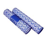 Hoement Boîte à parchemin de peinture en papier bleu, tube de rangement avec ajustement rétractable, prévient le froissement, idéal pour designers et artistes