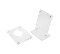 Hoement Boîte de Présentation pour Médiators en Acrylique Transparent 6,5×9,5 Cm avec Support Magnétique 3 Faces, Vitrine Anti-poussière et Anti-oxydation, Organisateur pour Guitaristes