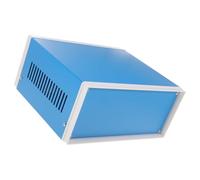 Hoement Boîte de Projet Électrique en Métal Bleu, Coffret Professionnel et Pratique Protection sous Tension, Accessoires Vis Inclus, pour Stations de Métro et Aéroports