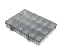 Hoement Boîte de Rangement à Compartiments Multiples Portable et Facile à Suspendre en Plastique Noir pour Visserie et Petites Pièces Garage ou Placard