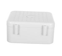 Hoement Boîte de Rangement pour Câbles D’Alimentation 138 X 13 X 5 CM Organiseur de Câbles en Plastique Blanc Boîte de Jonction pour Caméra de Sécurité Gestion et Dissimulation des