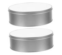 Hoement Boîte en Fer Blanc Ronde pour Sublimation Couvercle Étanche Boîte Métallique Vide Multifonctionnelle pour Bonbons Biscuits et Rangement Présent pour Fêtes et DIY Personnalisés