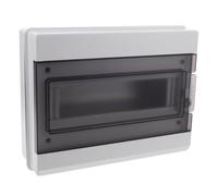Hoement Boîtier Électrique Étanche Ip65 en Plastique, Boîtier de Distribution Compact 12 Circuits pour Protection du Matériel Électrique en Extérieur et Infrastructures Urbaines