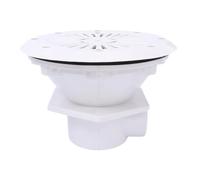 Hoement Bonde de Fond de Piscine Solide et Fiable en Plastique Blanche Accessoire de Vidange D'arrivée d'eau Facile à Installer pour Piscine Enterrée