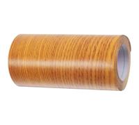 Hoement Bordure Autocollante Murale 5 CM X 5 M, Autocollants de Bordure pour Salle de Bain Cuisine, Moulure Décorative Imperméable en PVC Effet Bois