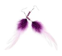 Hoement Boucles Oreilles Plumes Vintage Légères pour Femmes Style Dangle Accessoires Hippie Élégants pour Mariages et Fêtes
