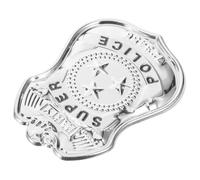 Hoement Broche Insigne Police Métal Badge Costume Policier Pour Homme Accessoire Cosplay Élégant Et Réaliste Pour Déguisement Et Fête Thématique