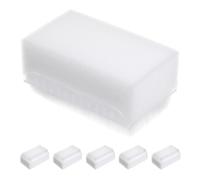 Hoement Brosse de Bain Sensorielle pour Bébé et Garçon et Filles, 6 Pièces, en Éponge Douce Blanche, Double Face, Facile à Saisir, Maison Maternelle