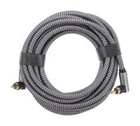 Hoement Câble Audio Coaxial Numérique pour Amplificateur et Caisson Basse Connecteurs Robustes à Angle Droit Transmission Audio Haute Fidélité pour Tv et Subwoofers