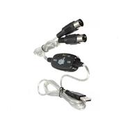 Hoement Câble Compatible Puce vers USB Cuivre en Haute Performance Noir sans Latence pour Édition et Travail Partout Ordinateur et Instruments de Musique