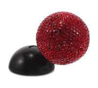 Hoement Cache de Protection pour Bouton D'allumage de Voiture Levier Joystick en Abs Rouge, Design Étincelant, pour Décoration Intérieure Automobile et Démarrage Rapide