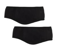 Hoement Cache-oreilles en Coton pour Dormir Insonorisés 2pcs Noir Ajustement Réglable, Auditive pour Adultes en Bruyants et