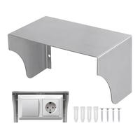 Hoement Cache-Sonnette Étanche en Acier Inoxydable 200Mm Protection Extérieure Résistante aux Intempéries pour Sonnette Borne de Recharge et Contrôle d'Accès Capot Anti-Éclaboussures