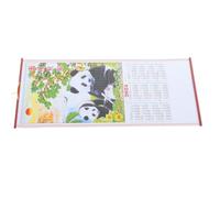 Hoement Calendrier Mural 2025 Année du Serpent en Papier Espace D'écriture, Impression Claire, Corde Suspendue pour Maison et Bureau