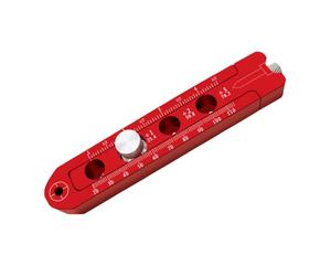 Hoement Calibre Circulaire de Charpentier en Alliage D'aluminium Rouge, Outil de Traçage Précis et Facile à Utiliser pour Usage Professionnel et Domestique