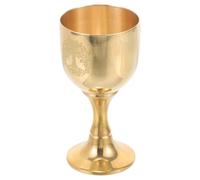 Hoement Calice d'Autel en Laiton Massif à Pied Coupe Sacrée Miroir Pentagramme Arbre de Vie Décoration Rituelle pour Offrande d'Eau et Divination Tarot Gobelet Artisanal Vintage pour